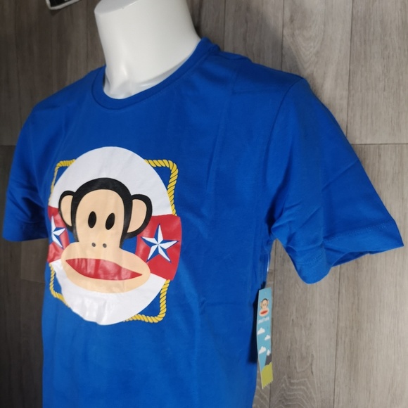 JR Men's Blue Paul Frank Cotton Graphic Tees - Picture 8 of 8